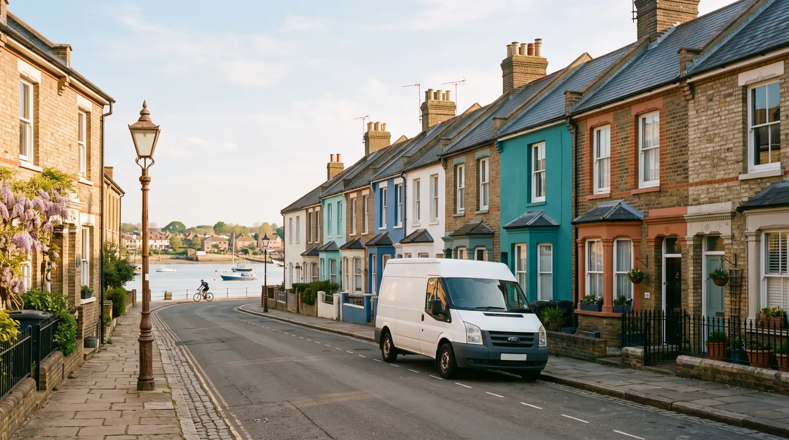 Electrician arriving at a home in Medway
