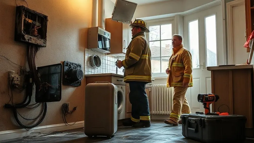 Electrical Fire Damage in Medway